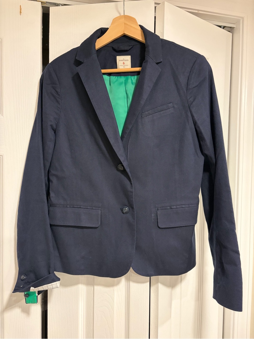 GAP Navy Blazer with Green Lining